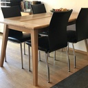 Table en chêne, pieds en arêtier