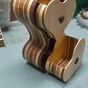 Boîte à bijoux double cœur