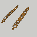 Entrée de clé de style pour meubles