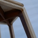 Guéridon Frêne et Noyer