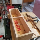 Jardinière en châtaignier