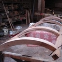 Escalier courbe régulière 1/4 tournant pour accéder à la tribune de l orgue