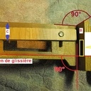 Gabarit de pose de glissière de tiroir.