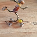 Un gland en skate