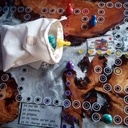 Jeu de toc en racine de merisier