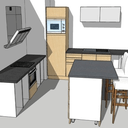 Rénovation d'une cuisine en frêne