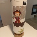 Pied de lampe rustique