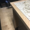 Table basse chene carrelage