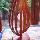 Lampe en forme de flamme