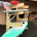 Porte paddle roulant