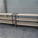 Etagères bois et métal