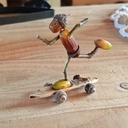 Un gland en skate
