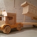 Camion benne , semi remorque