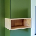 Agencement salon TV - chataignier