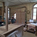 Instalation dans l'atelier mis en partage par Vincent