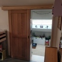 Porte coulissante en applique