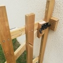BASIQUE BARRIERE DE JARDIN + PORTILLON BOIS