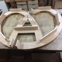 Sculpture « À cœur » logo Alsace