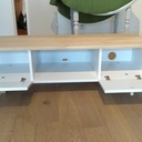 Meuble TV MDF chêne scandinave