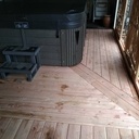 Terrasse et paravent en récup