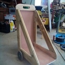 chariot près à partir à la peinture