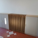Meuble à chaussures et cache radiateur