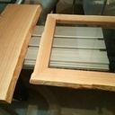 Cadre et tablette en frêne