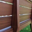 Banc extérieur en mukulungu