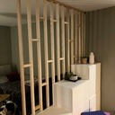 2 claustras en frêne