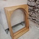 Fenêtres en chêne plein cintre 3 unités