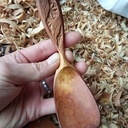 Cuillère en pommier de 30 ans