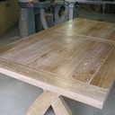 Table en chène cérusé