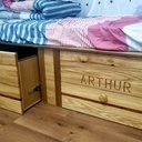 Lit tatami avec rangements (et même des rangements secrets! mais, chhhhuuuuttt....)