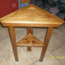 Console de coin en chene massif.