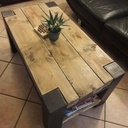 Table basse style industriel