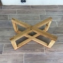 Du chêne, du cerisier et du verre.