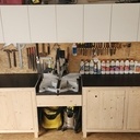 Banc de scie pour scie à onglet radiale