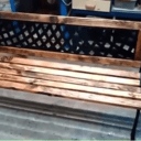 Banc en bois et fonte