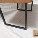 Table basse bois et fer