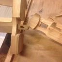 Étagère assemblage CNC "Oval Shouldered Halving"  avec clé