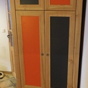 Armoire bicolore