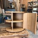 2 Tables de chevet de forme ovale