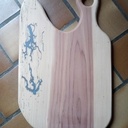 Planche à decouper en orme et epoxy