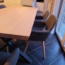 Table en chêne massif 'live edge'