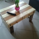 Table de salon en palette de récup