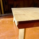 Table basse. Chêne de Bourgogne.