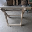 Tréteaux assemblée avant le serrage