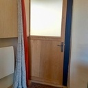 Porte vitrée. Chataignier.