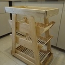 Charriot de rangement pour légumes