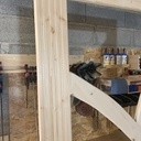 Porte d'atelier (façon art nouveau)